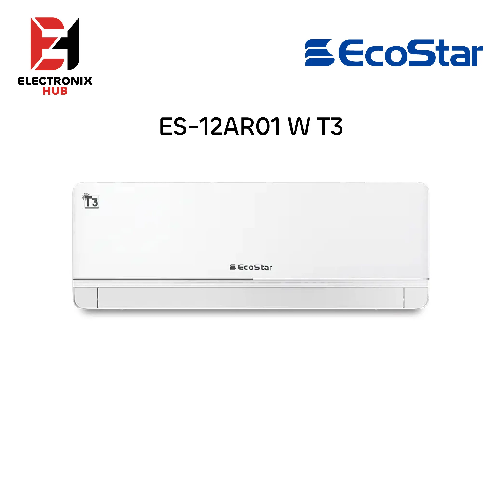 Ecostar Ario Series 1 TON Inverter AC ES-12AR01WT3 | On Easy Monthly Installments | With 0% Markup Upto 6 Months | Fast Delivery | Electronix Hub