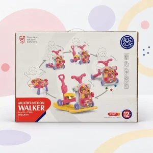 Multifunction Baby Walker & Activity Play Center (Pink)