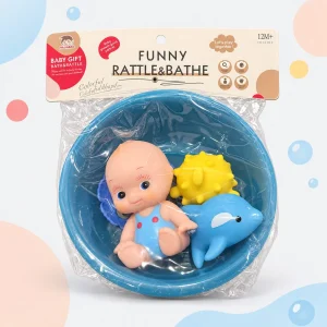 Baby Bath Time Fun Gift Set – Floating Toys & Rattle Collection