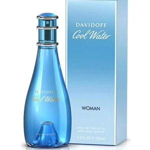 Davidoff Cool Water Woman Eau de Toilette natural spray, 100 ml bottle.