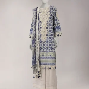 MULTICOLOR LAWN EMBROIDERED UNSTITCHED 3PC