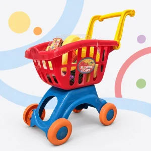 Kids Supermarket Shopping Cart Toy Set