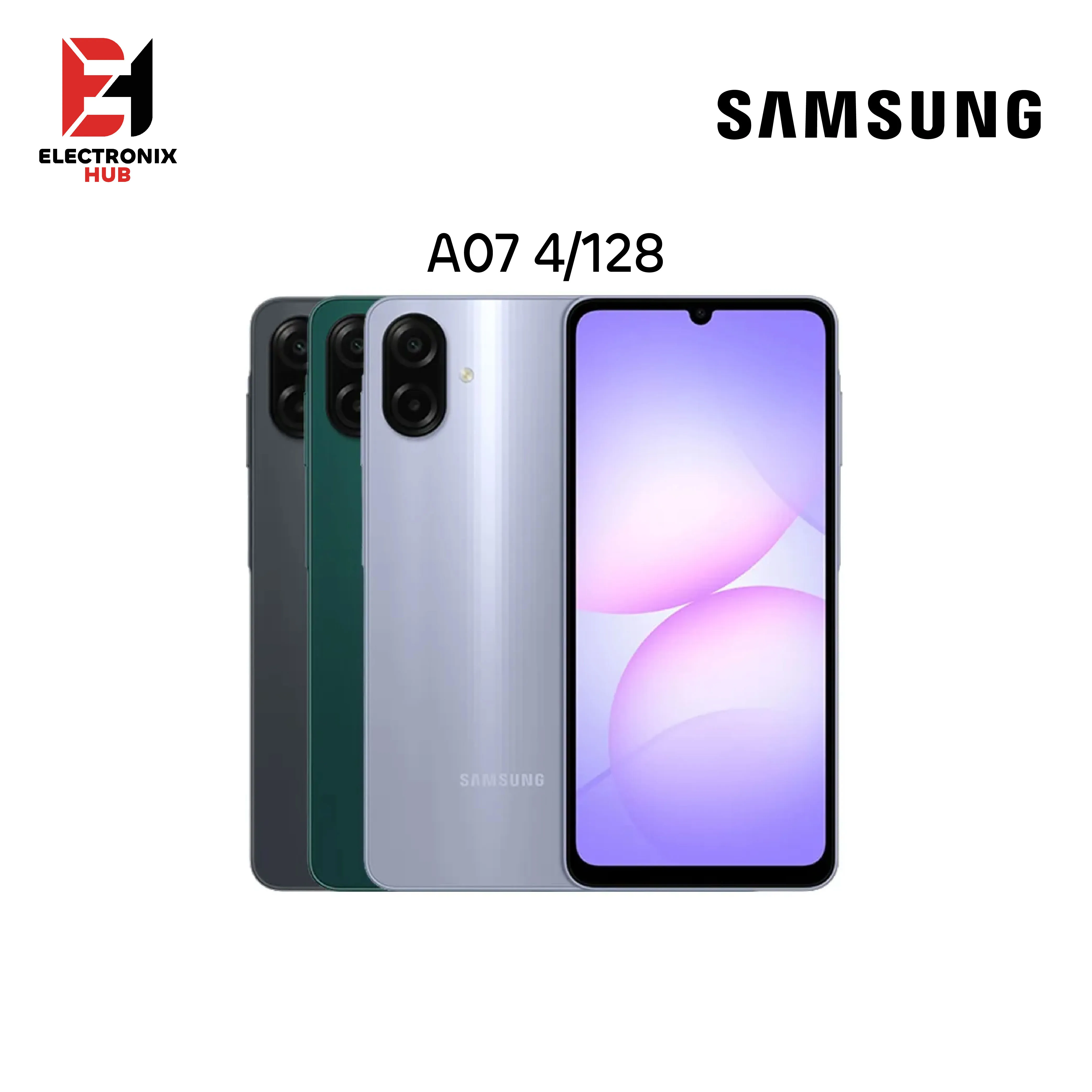 Samsung A07 4/128 | PTA Approved | On Easy Monthly Installments | With 0% Markup Upto 6 Months | Fast Delivery | Electronix Hub