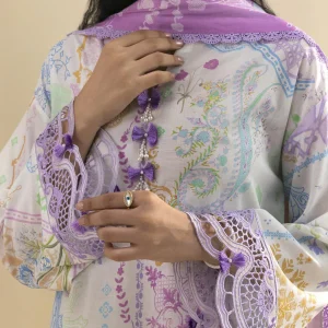 Unstitched Embroidered 3 Piece Lawn Suit