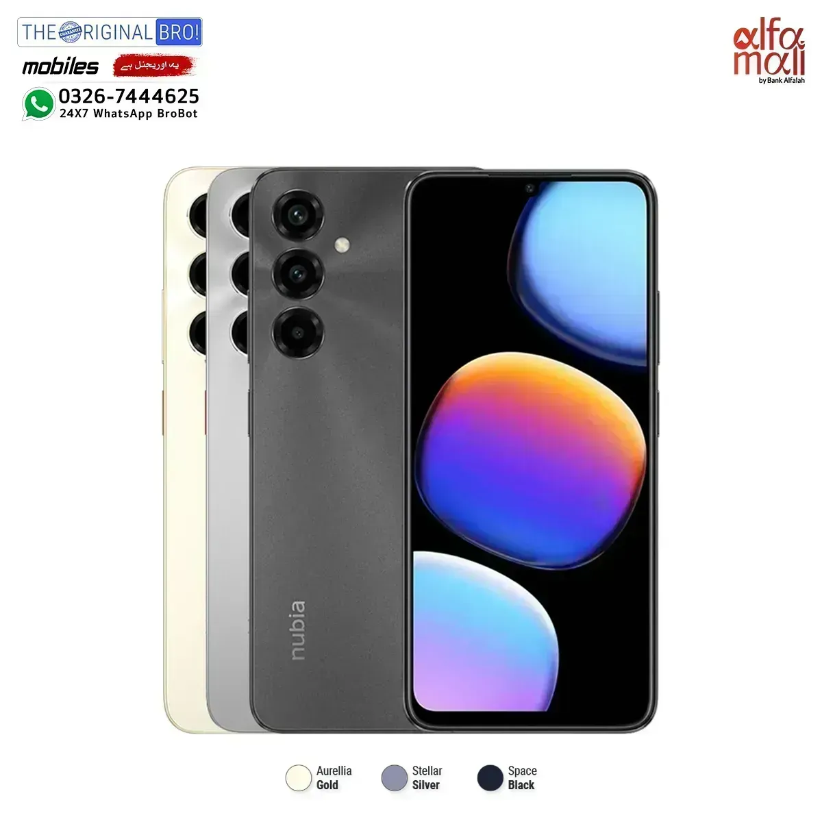 ZTE Nubia V80 Max - 8GB RAM - 256GB Storage - 0% Markup 6 Months Installment - PTA Approved - 1 Year Brand Warranty - Factoy Sealed | The Original Bro Mobiles